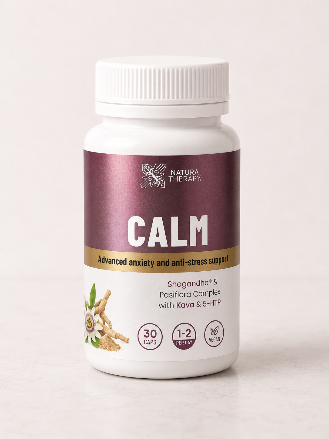 CALM – Přírodní podpora proti úzkosti a stresu | 30 kapslí